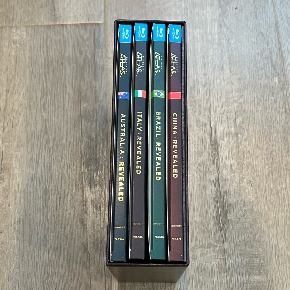 discovery atlas dvd set 4 PCs Brazil/Italy/Australia/China‎